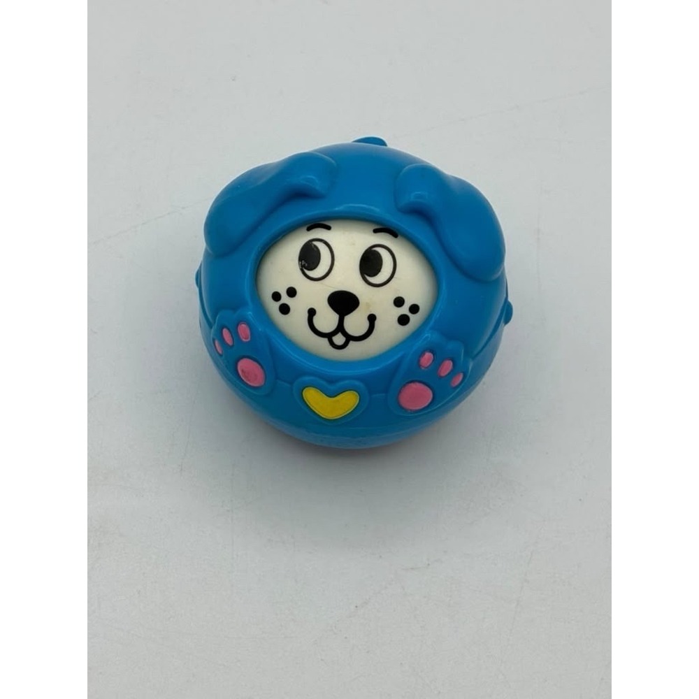 Fisher Price Roll-A-Rounds Faces Ball  Vintage 1994 Cat Dog Toddler Toy
